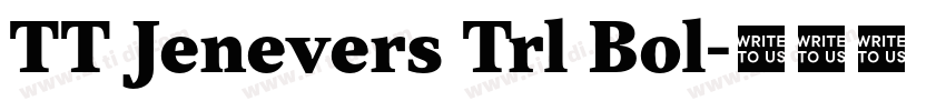 TT Jenevers Trl Bol字体转换